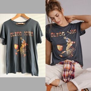 M LETLUV Anthropologie Elton John T-shirt
